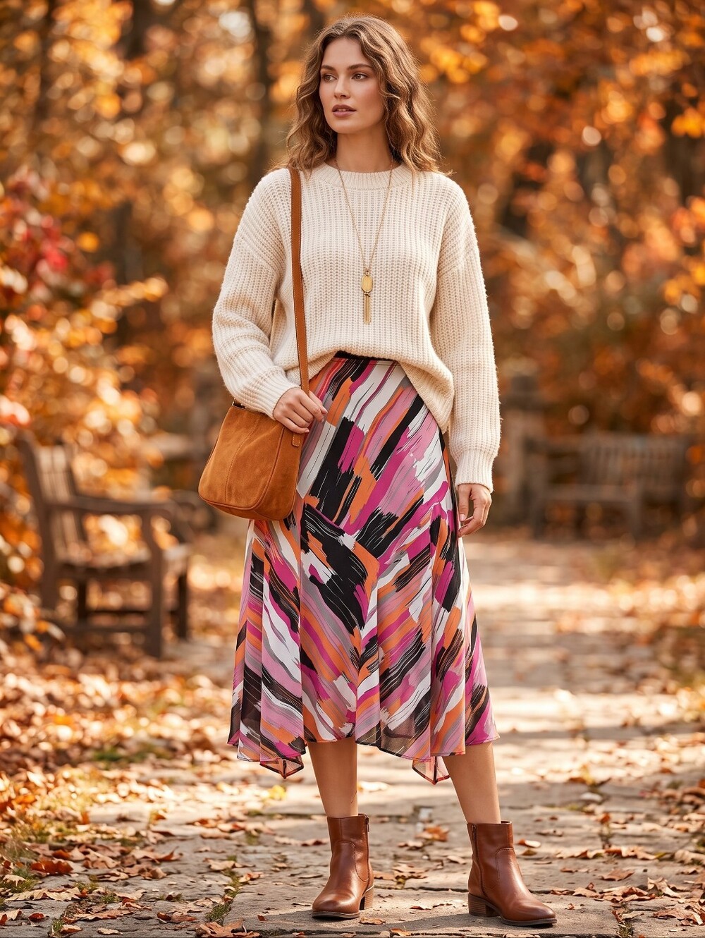 Jessica Y2K Boho Whimsigoth Fairycore Asymmetrical Handkerchief Midi Skirt